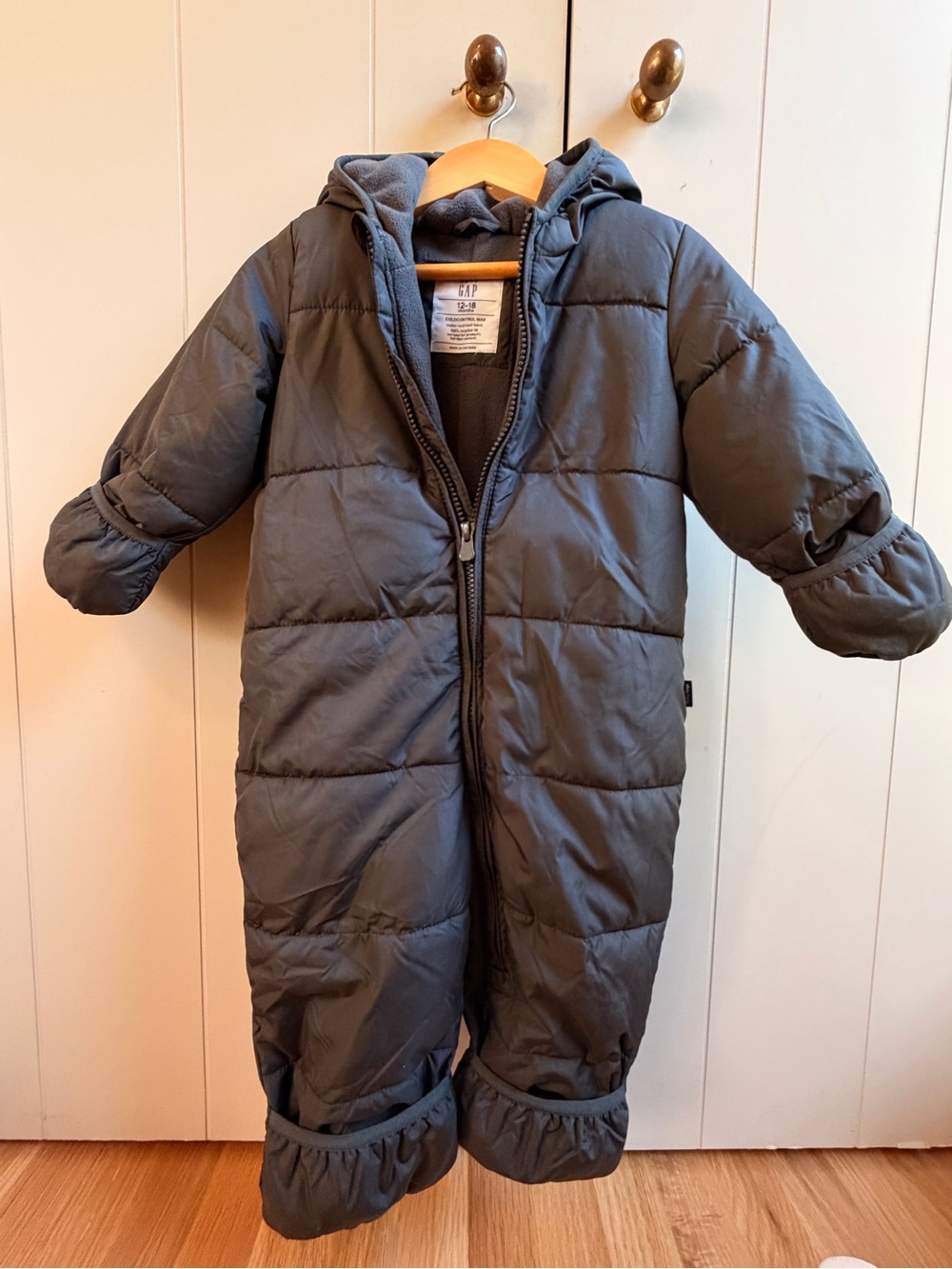 GAP Toddler Quilted Sleep Sack One-Piece in Charcoal